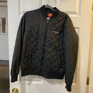 Black Columbia Insulated Bomber Jacket (Women’s Medium)